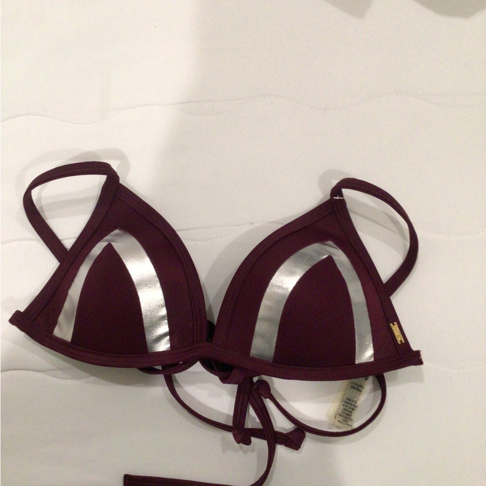 Burgundy Swim Top from PINK
